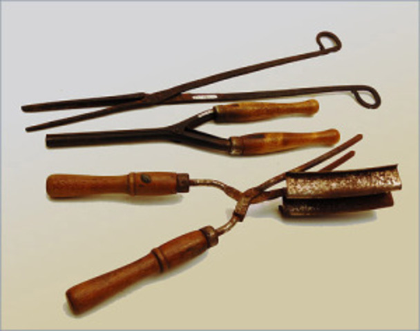 Issac K. Shero created first flat iron that are heated and put together