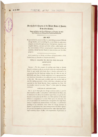 Social Security Act was established