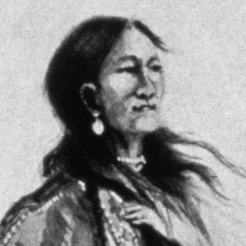 Sacagawea gives birth