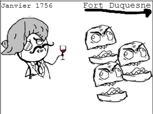 Général Washington attaque Fort Duquesne