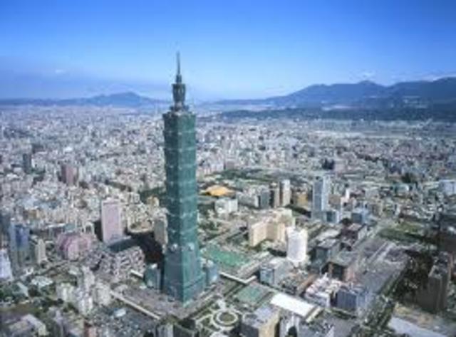 The capital of the Republic of China (ROC) relocated from Nanjing to Taipei.