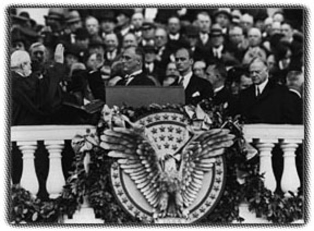 Roosevelt takes office