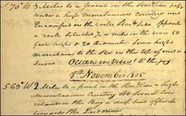 William Clark Makes His Most Famous Journal Entry