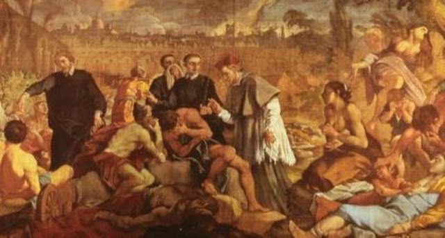 Fluttuazione della popolazione italian nella prima metà delXVII secolo.