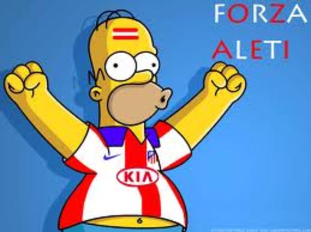 Homero hincha del atleti