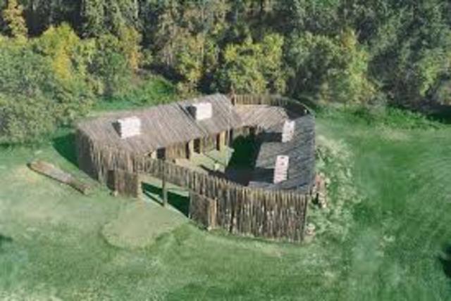 Fort mandan Boult for the first winter. December  24,1804