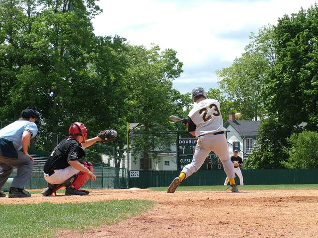 Got A Hit On Double Day Field, Cooperstown, N.Y.