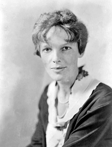 Studio Portrait of Amelia Earhart