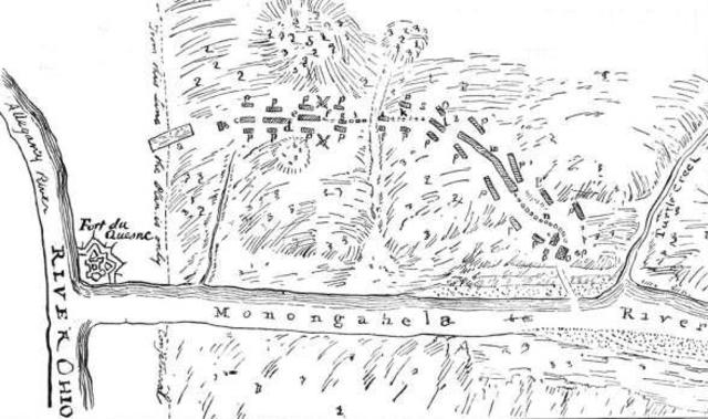 Général Washington (Treize Colonies) attaque Fort Duquesne