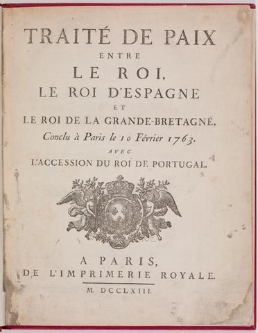 Signature du Traite de Paris