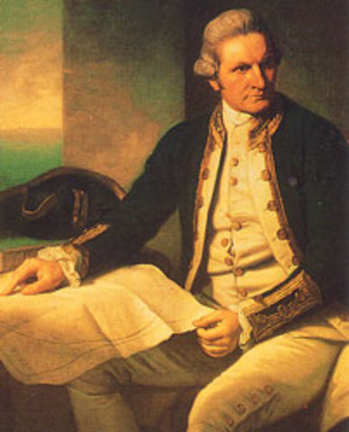 Captain Cook lands in Botany Bay