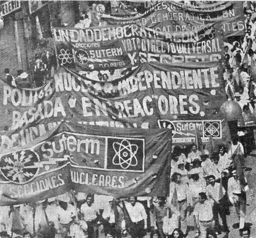 Movimiento de electricistas SUTERM.