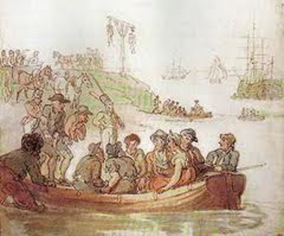 Robert Sidaway opend the first theatre in colony