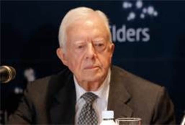Jimmy Carter announces his work in The Elders.