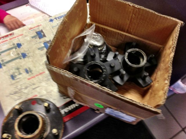 New hubs, rims and tires.