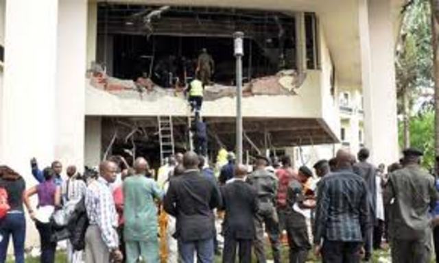 A suicide bomb strikes U.N. headquarters in Baghdad,