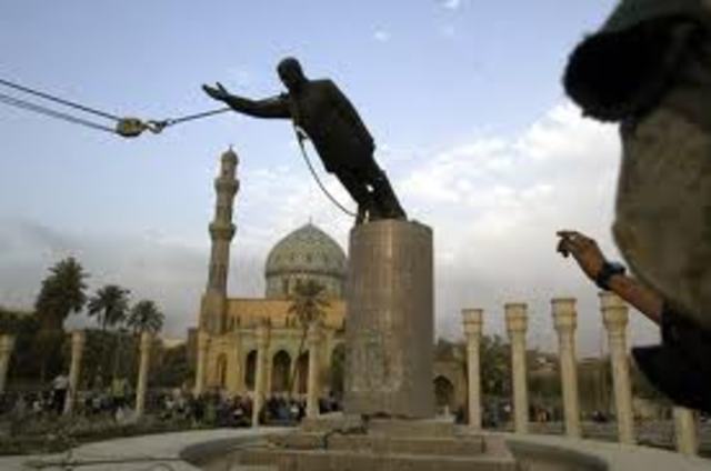 Baghdad falls to U.S. troops