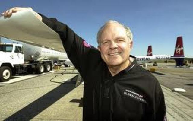 Steve Fossett becomes the first person to fly an airplane around the world solo without any stops without refueling