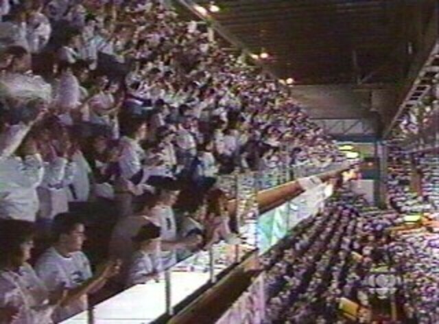 Jets beat Calgary and whiteout tradition starts