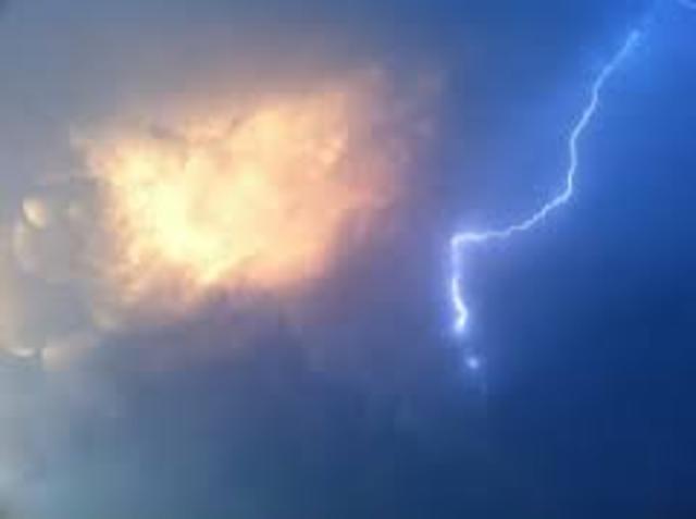 A Texas mother was hit by lightning while standing in her kitchen inside her Texas home