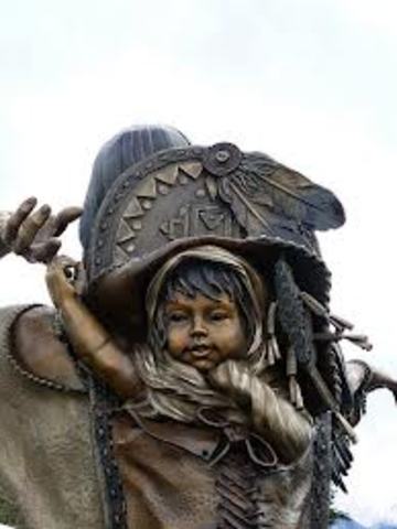 Sacagawea's son was born