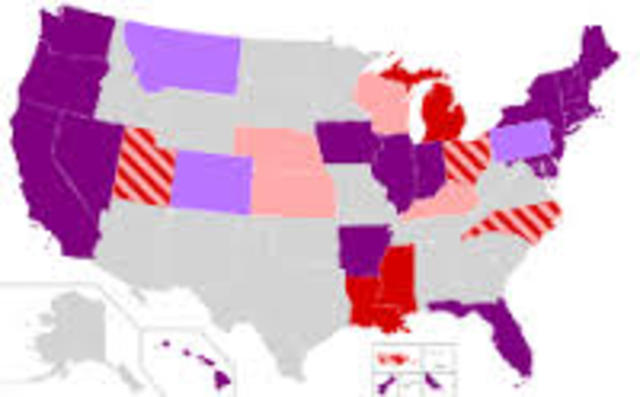 November 2 – Eleven American states ban same-sex marriage.