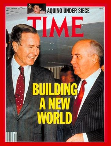 Bush and Gorbachev hold summit in Washingto D.C