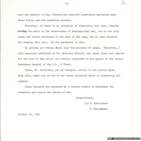 Promise to remove missles