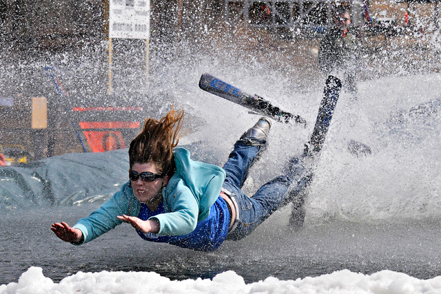 Pond skimming