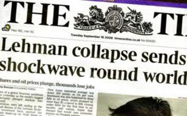 The collapse of Lehman Brothers