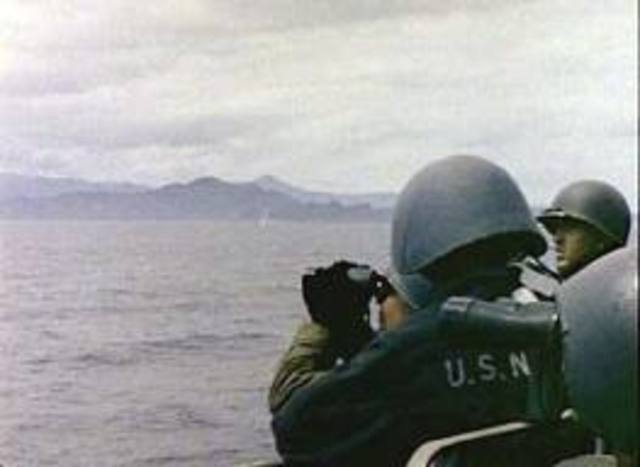 The first U.S. Naval bombardment of Japanese home islands.