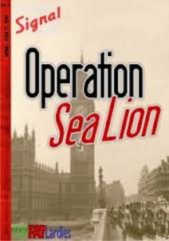 Operation sealion and Blitz on London