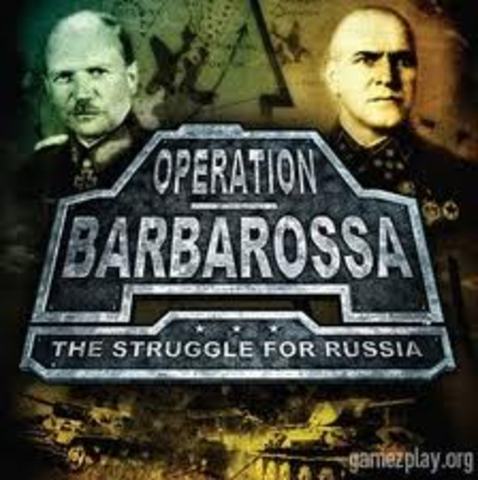 Hitler enacts Operation Barborossa