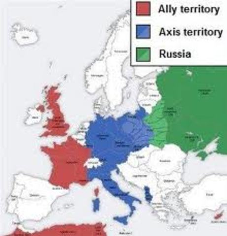 Axis powerss take over North Africa and the Balkans