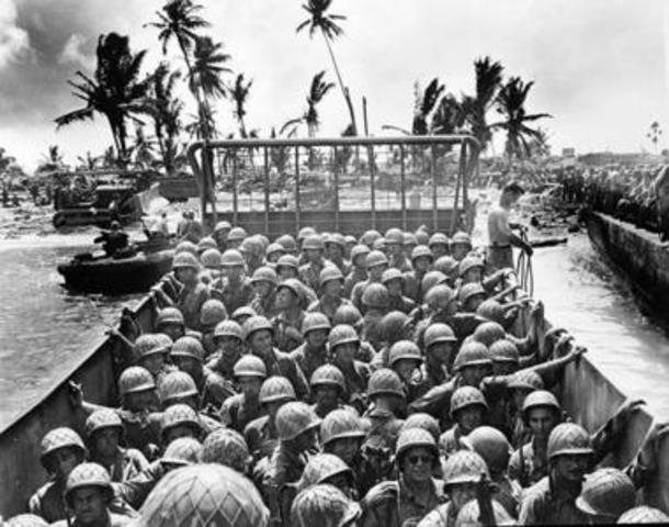U.S. Troops Capture the Marshall Islands