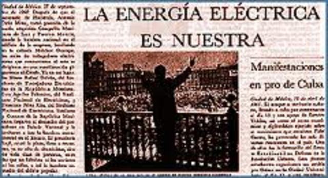 Nacionalización de la energía electrica.