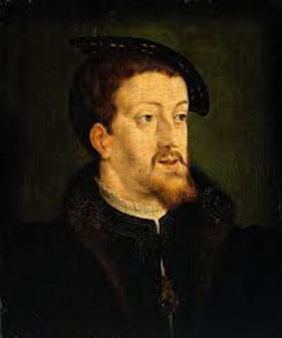 Charles V of Habsubrg family in Austria becomes Holy Roman Emperor