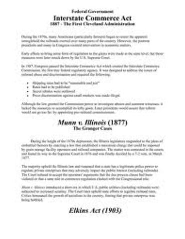 Interstate Commerce Act