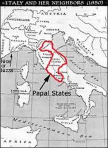 Papal states, Pope in prison
