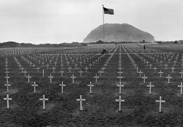 The Iwo Jima grave