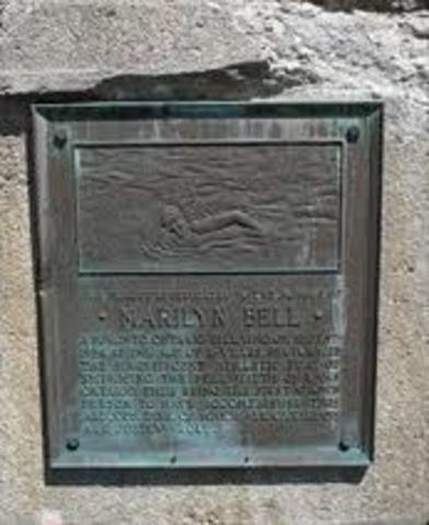 Marilyn Bell's Plaque