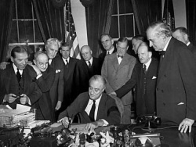 U.S. Declares war on Japan