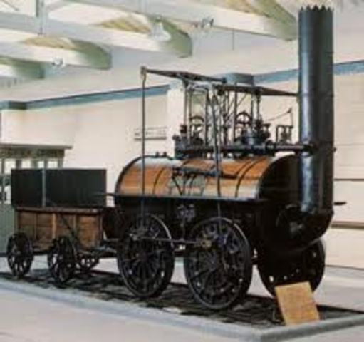 worlds first steam train on rails.