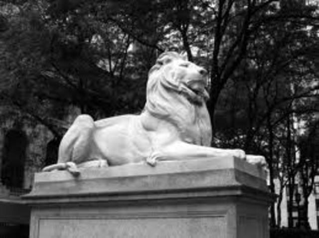 New York Library Lion
