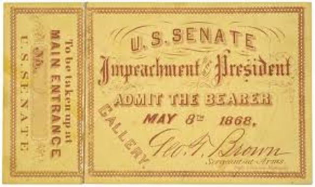 Johnson impeached and acquitted