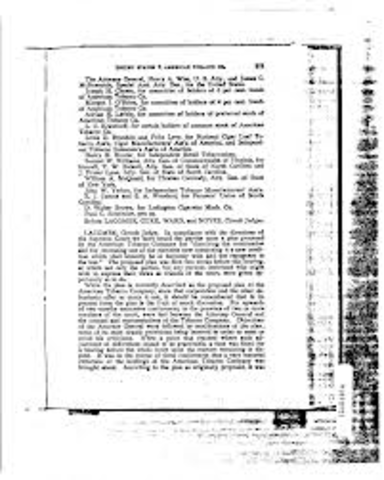 American Tobacco v U.S., 1911