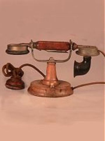 Wood Cradle Telephone