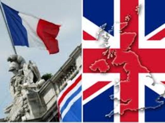 La rivalité entre la France et l'Agleterre