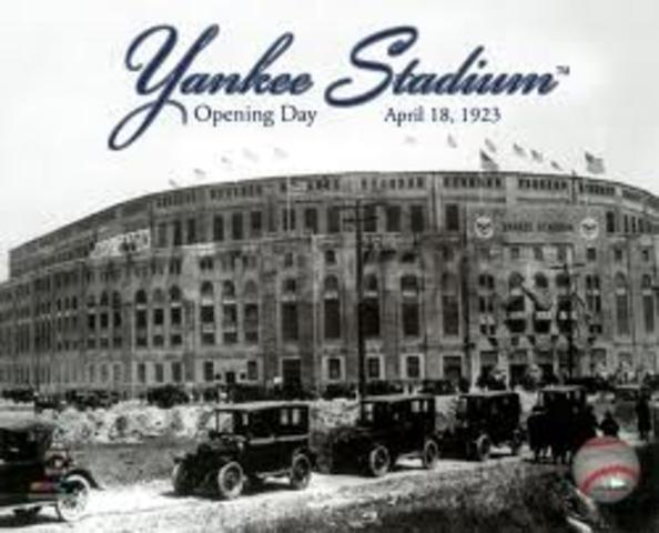 Yankee Stadium opens.
