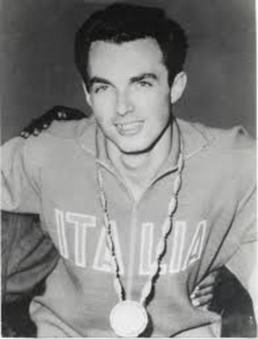 Livio Berruti wins gold medal for 200m race in Rome, Italy